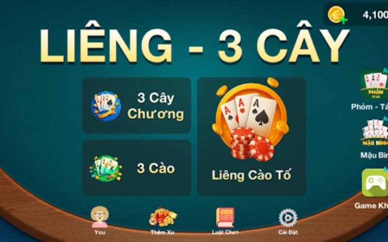 Luật chơi Liêng 3 cây Quy tắc tố, theo và úp bài