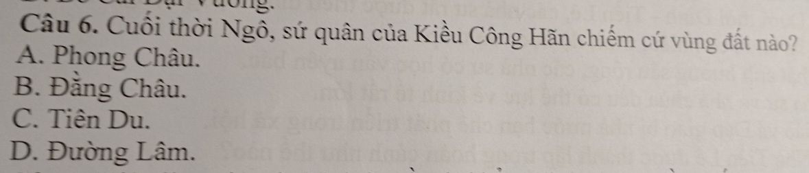 Sứ quân Kiều Công Hãn chiếm cứ Đằng Châu cuối thời Ngô