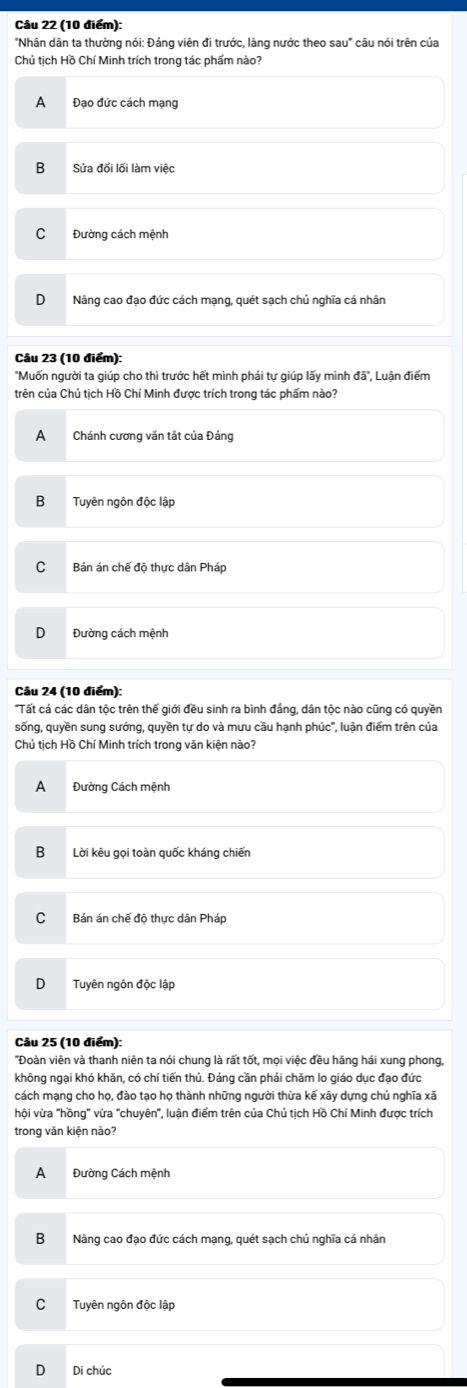 Câu nói Đảng viên đi trước làng nước theo sau trích trong tác phẩm của Chủ tịch Hồ Chí Minh